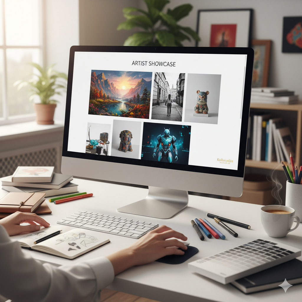 tietokone jolla tehdään graafista suunnittelua.